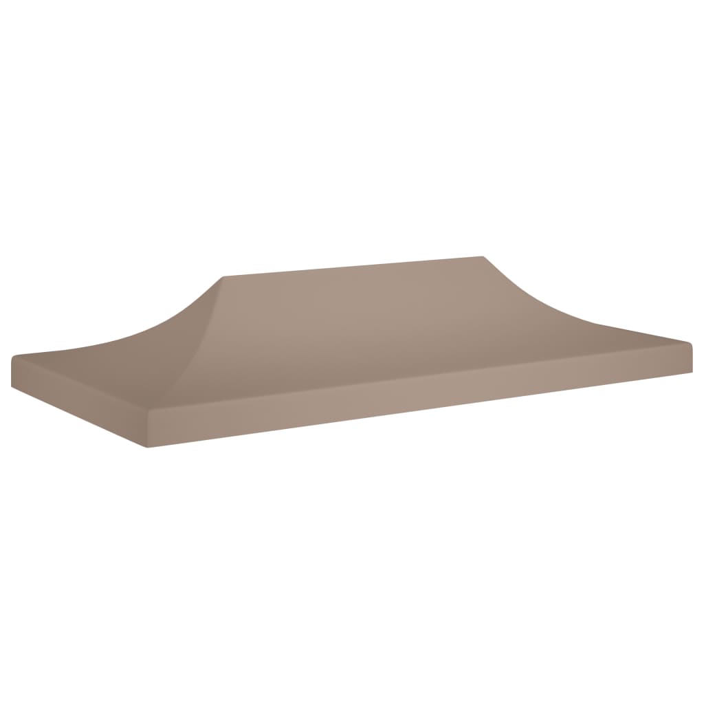 Partyzelt-Dach 6x3 m Taupe 270 g/m²