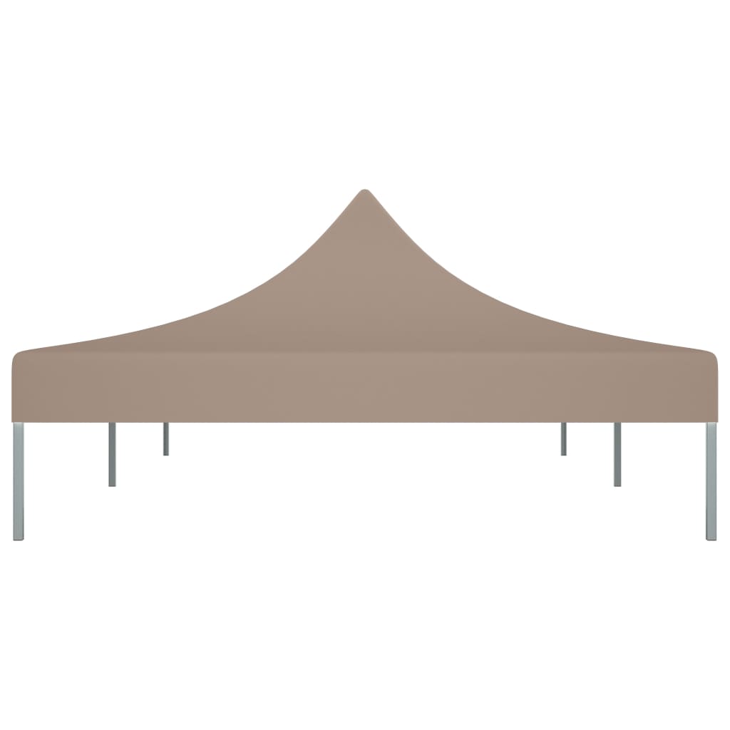 Partyzelt-Dach 6x3 m Taupe 270 g/m²