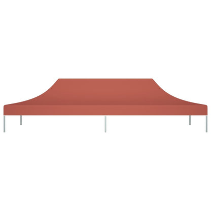 Partyzelt-Dach 6x3 m Terrakotta-Rot 270 g/m²