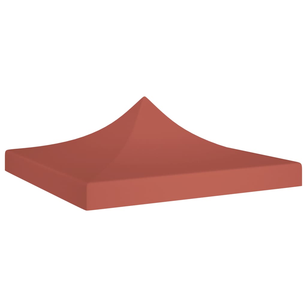 Partyzelt-Dach 2x2 m Terracotta-Rot 270 g/m²