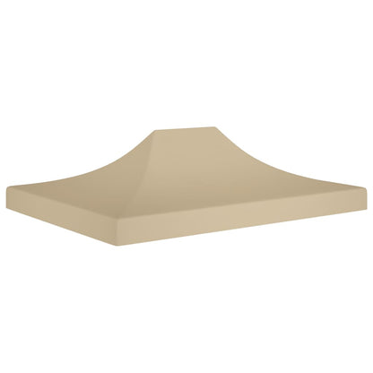 Partyzelt-Dach 4,5x3 m Beige 270 g/m²