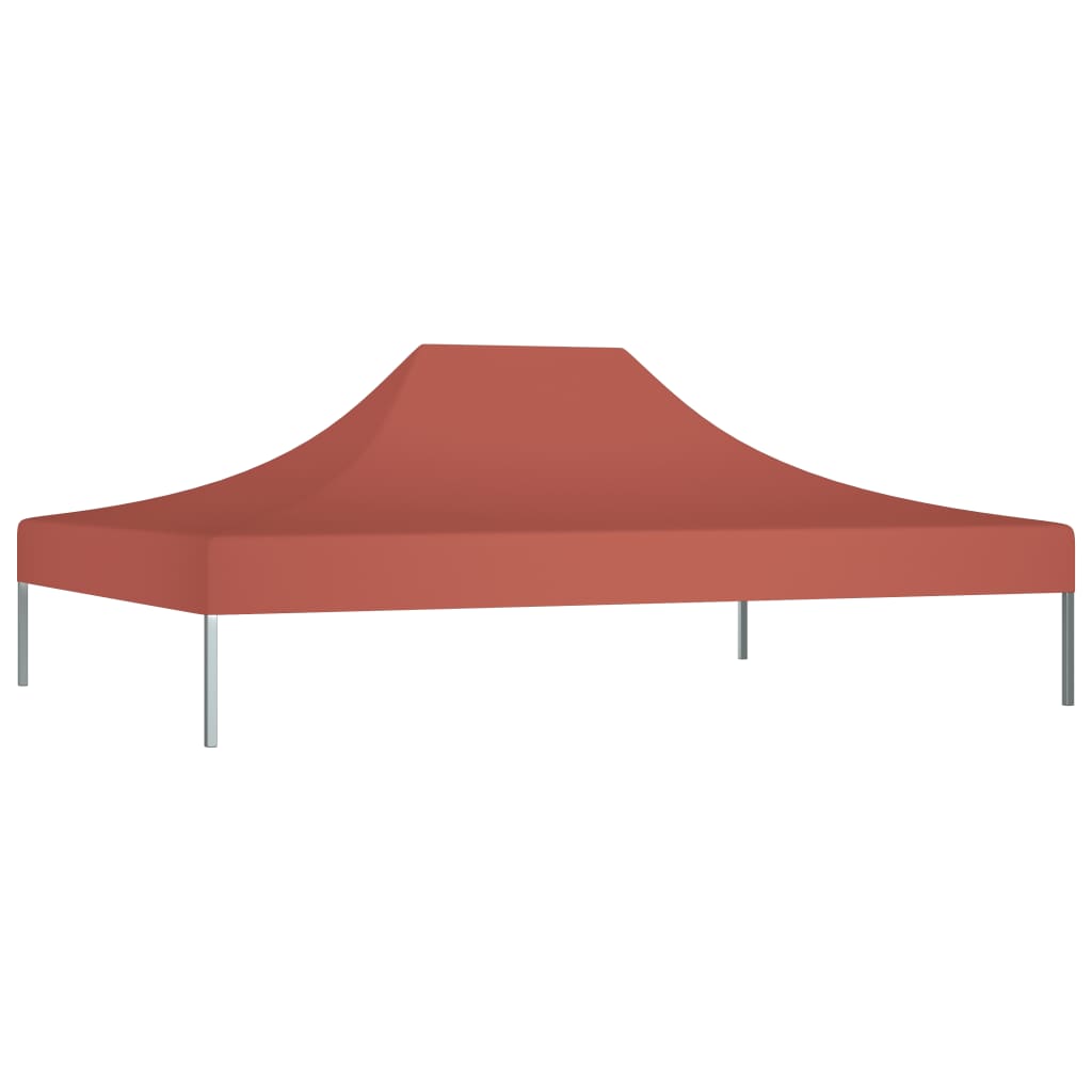 Partyzelt-Dach 4,5x3 m Terrakotta-Rot 270 g/m²