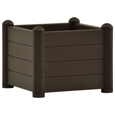 Garten-Hochbeet PP Mokka 43x43x35 cm