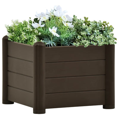 Garten-Hochbeet PP Mokka 43x43x35 cm