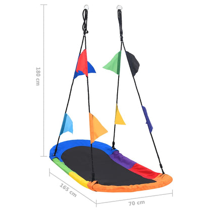 Nestschaukel mit Fahnen 165x70 cm