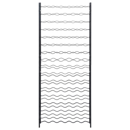 Weinregal für 96 Flaschen Schwarz Eisen