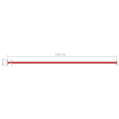 Turnstange 125 cm Stahl Rot