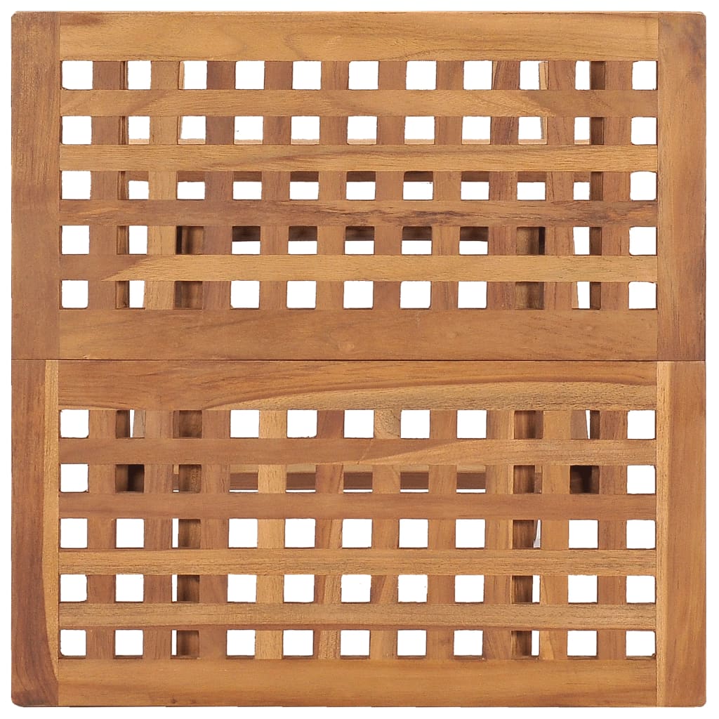 Klappbarer Gartentisch 50x50x50 cm Teak Massivholz