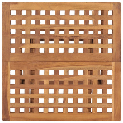 Klappbarer Gartentisch 50x50x50 cm Teak Massivholz