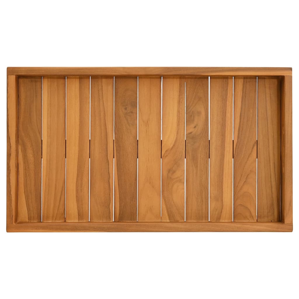 Serviertablett 60x35 cm Massivholz Teak