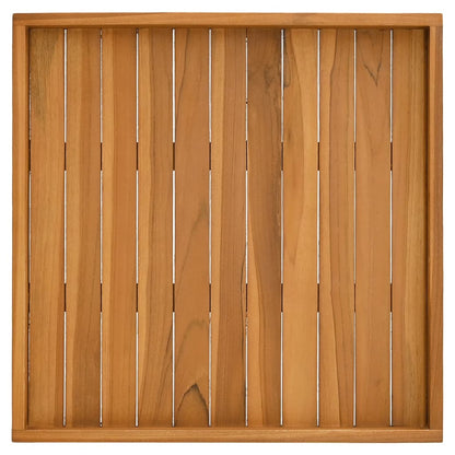 Serviertablett 60x60 cm Massivholz Teak