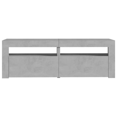 TV-Schrank mit LED-Beleuchtung Betongrau 120x35x40 cm