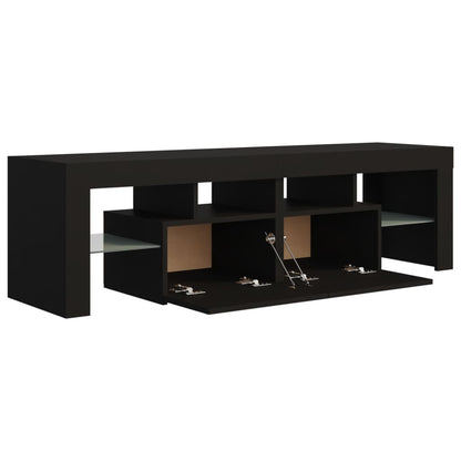 TV-Schrank mit LED-Beleuchtung Schwarz 140x36,5x40 cm