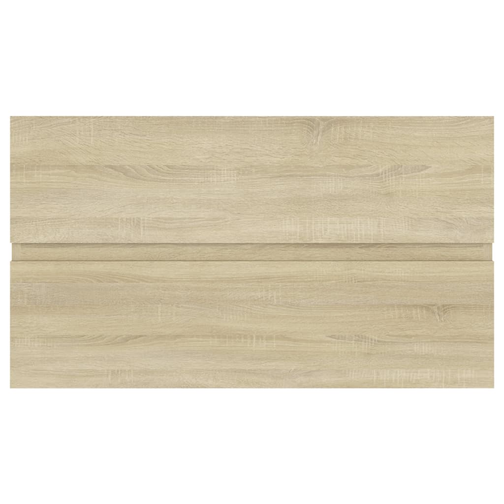 Waschbeckenunterschrank Sonoma-Eiche 80x38,5x45cm Holzwerkstoff