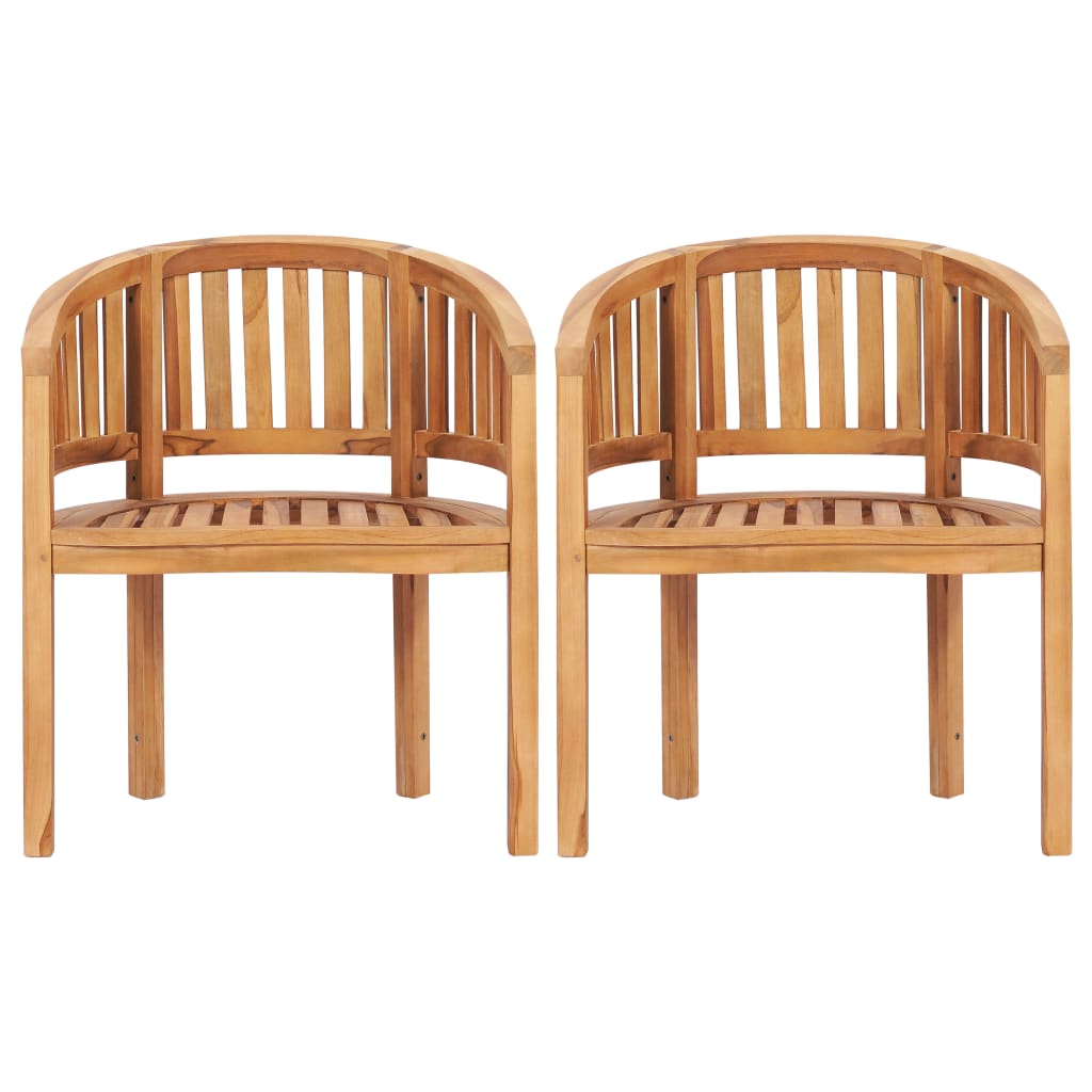 4-tlg. Garten-Lounge-Set Massivholz Teak