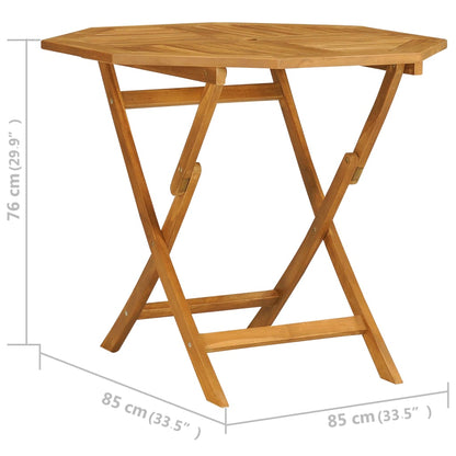 5-tlg. Garten-Essgruppe Massivholz Teak