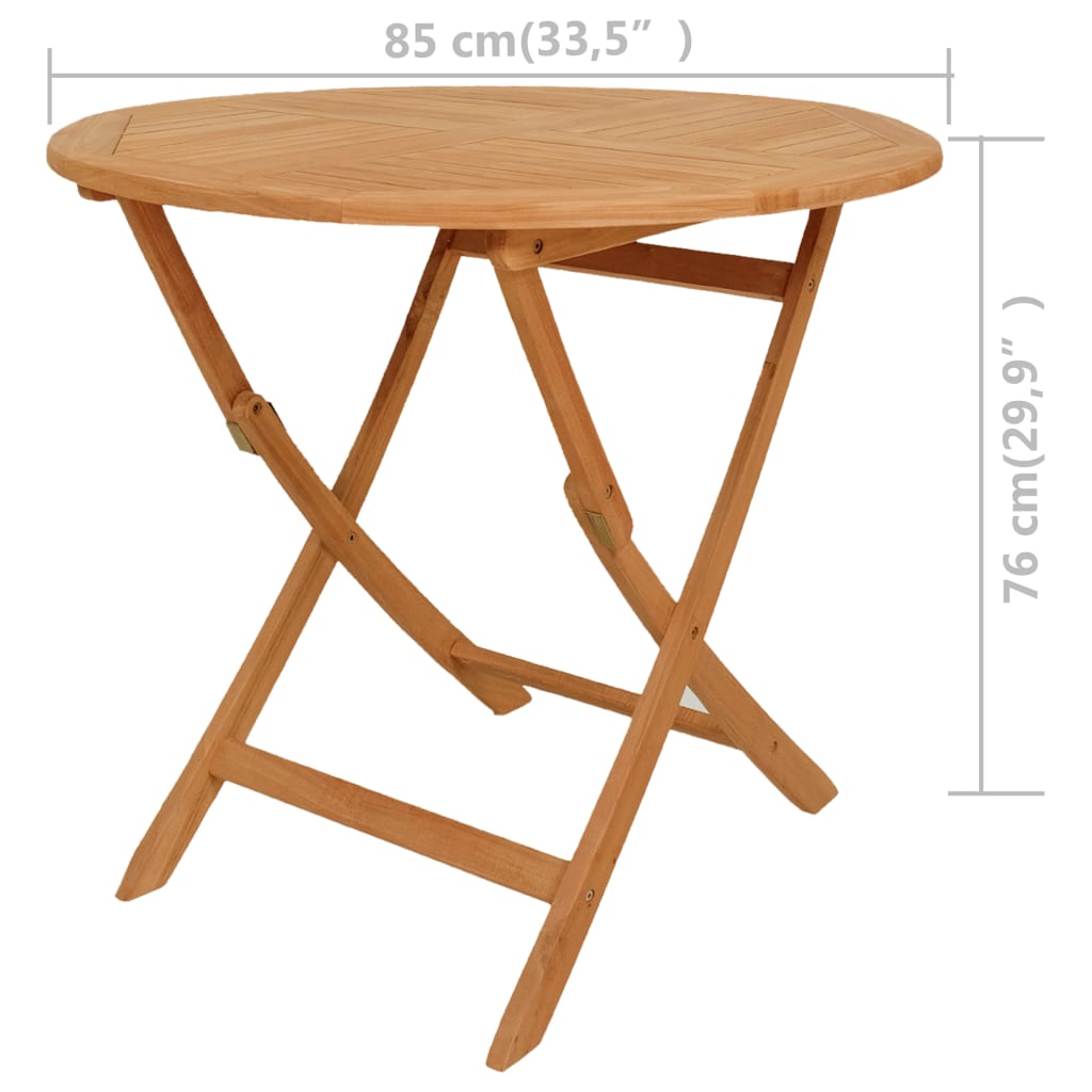 5-tlg. Garten-Essgruppe Massivholz Teak