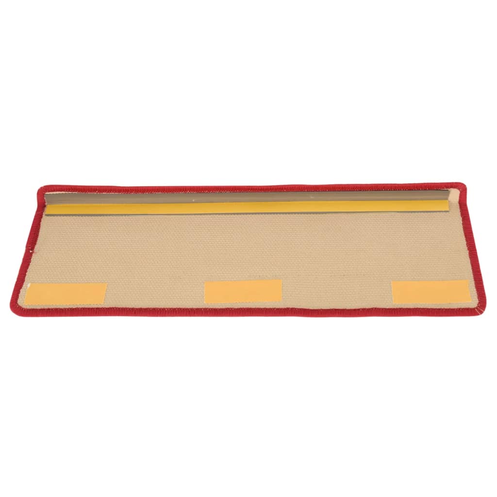 Treppenmatten Selbstklebend 15 Stk. 65x21x4 cm Rot