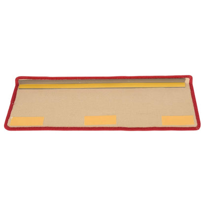 Treppenmatten Selbstklebend 15 Stk. 65x21x4 cm Rot