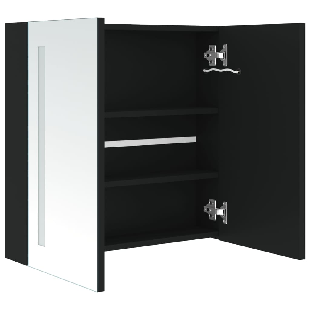 LED-Spiegelschrank fürs Bad 62x14x60 cm