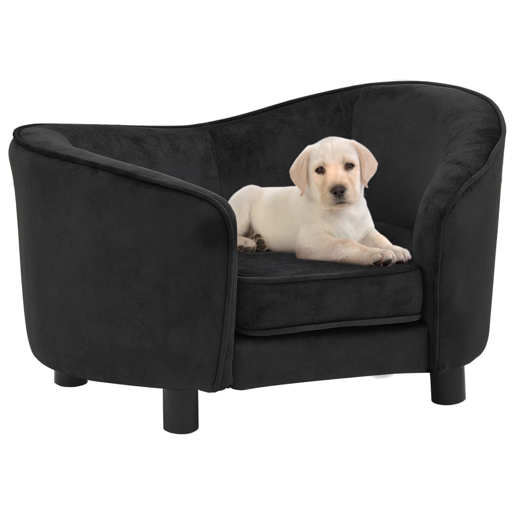 Hundesofa Schwarz 69x49x40 cm Plüsch