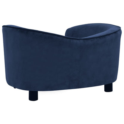 Hundesofa Blau 69x49x40 cm Plüsch