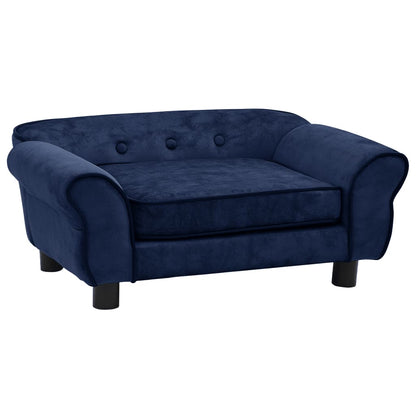 Hundesofa Blau 72x45x30 cm Plüsch