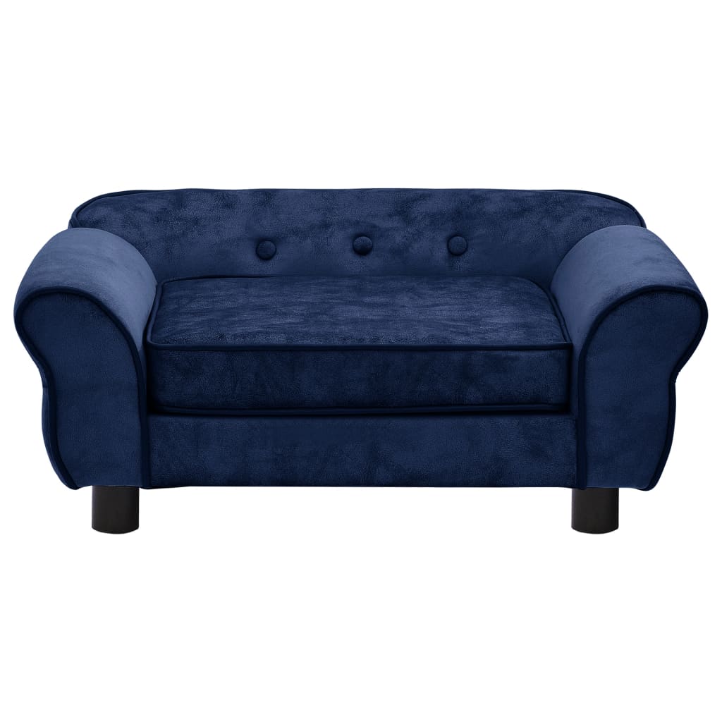 Hundesofa Blau 72x45x30 cm Plüsch