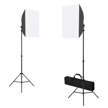 Fotostudio-Set mit Softboxen und Reflektor