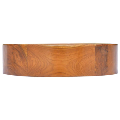 Waschbecken Massivholz Teak Φ40x10 cm