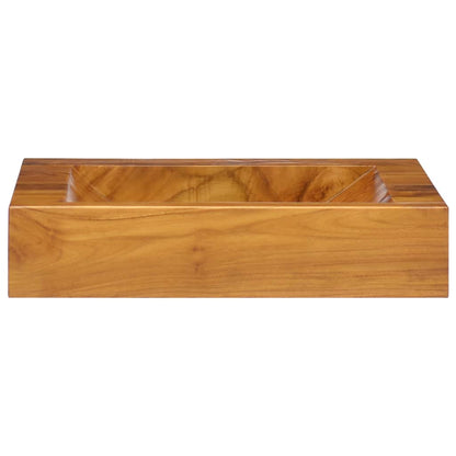 Waschbecken Massivholz Teak 50x35x10 cm