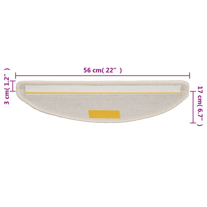 Stufenmatten 10 Stk. 56x17x3 cm Weiß