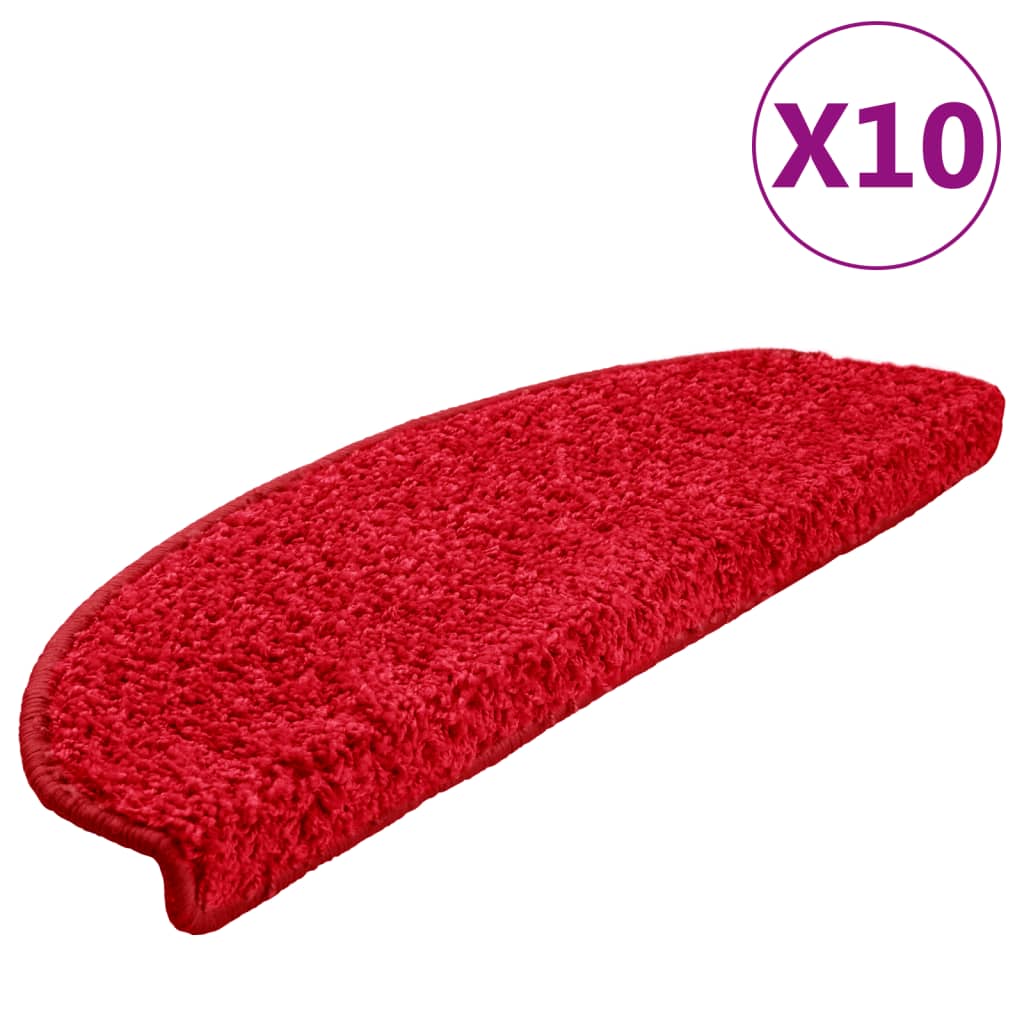 Stufenmatten 10 Stk. 65x21x4 cm Rot