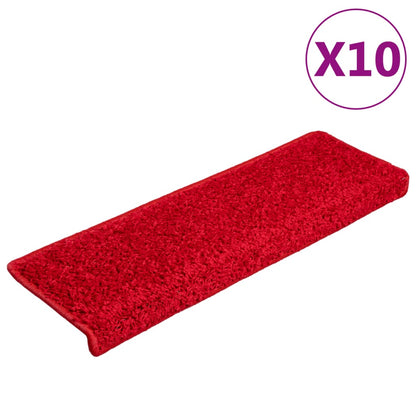 Stufenmatten 10 Stk. 65x21x4 cm Rot