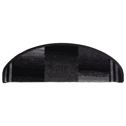 Stufenmatten Selbstklebend 5 Stk. 65x21x4 cm Schwarz Grau