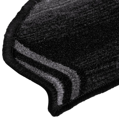 Stufenmatten Selbstklebend 10 Stk 65x21x4 cm Schwarz Grau