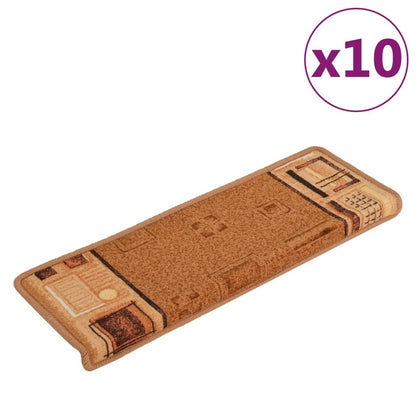 Stufenmatten Selbstklebend 10 Stk. 65x21x4 cm Beige