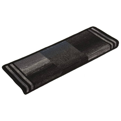 Stufenmatten Selbstklebend 5 Stk. 65x21x4 cm Schwarz Grau