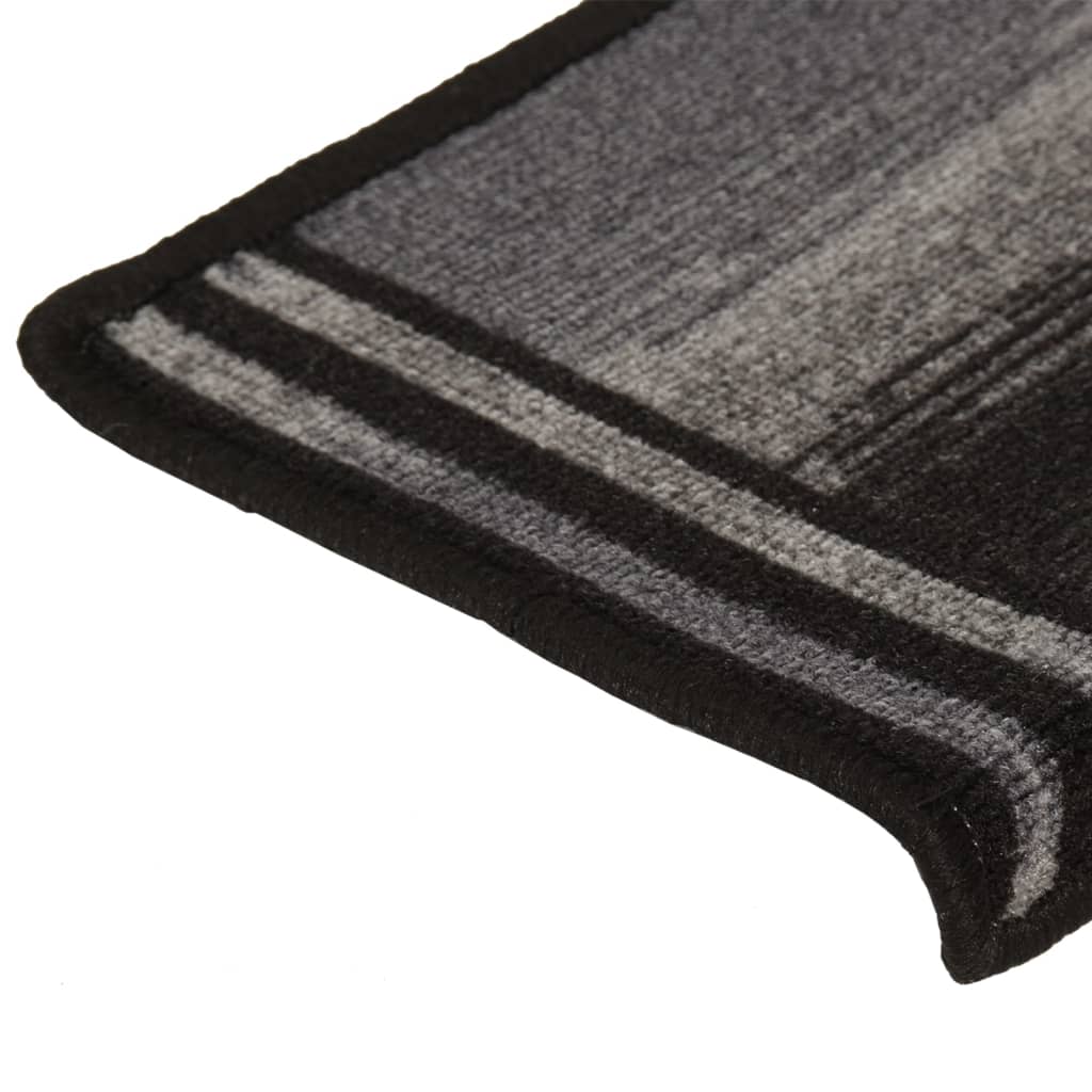 Stufenmatten Selbstklebend 5 Stk. 65x21x4 cm Schwarz Grau