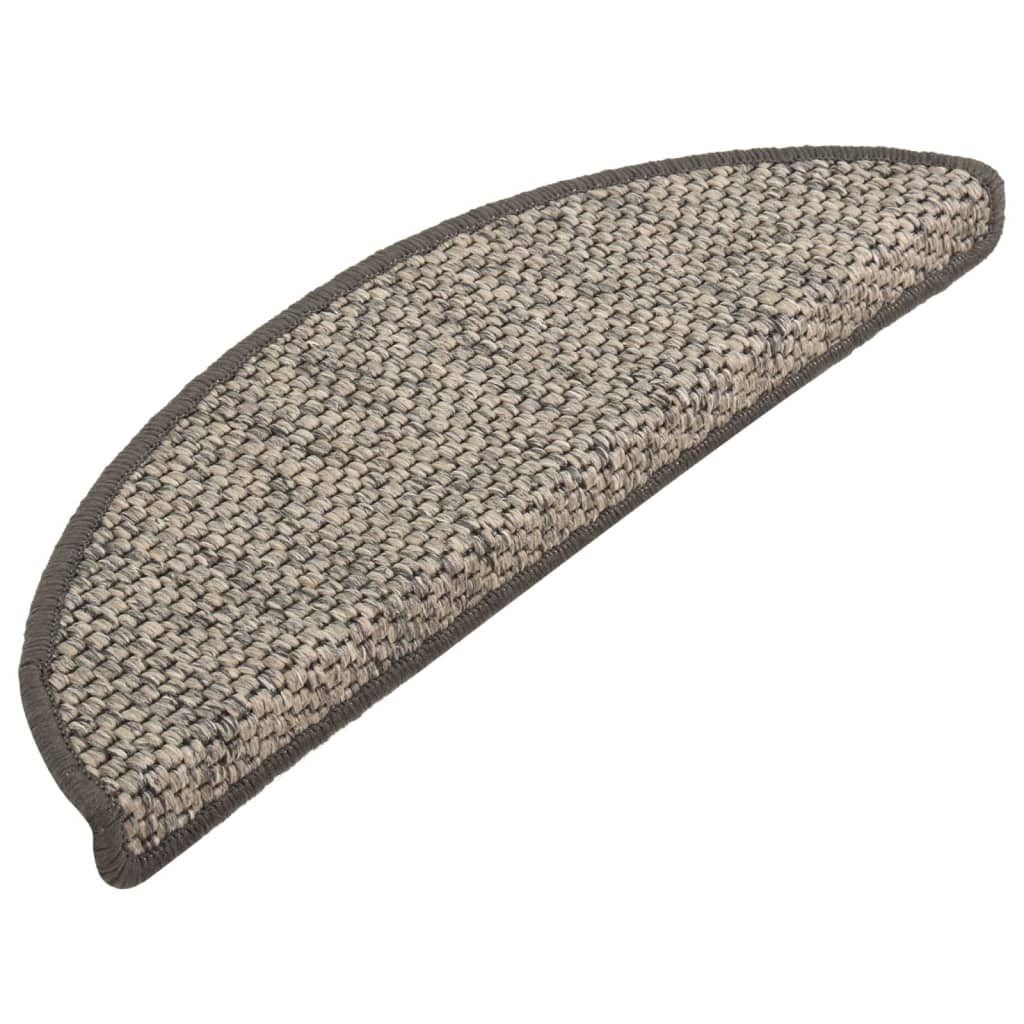 Treppenmatten Selbstklebend Sisal-Optik 15 Stk. 56x17x3 cm