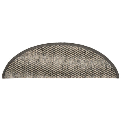 Treppenmatten Selbstklebend Sisal-Optik 15 Stk. 56x17x3 cm