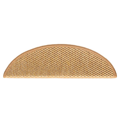 Treppenmatten Selbstklebend Sisal-Optik 15Stk. 56x17x3cm Orange