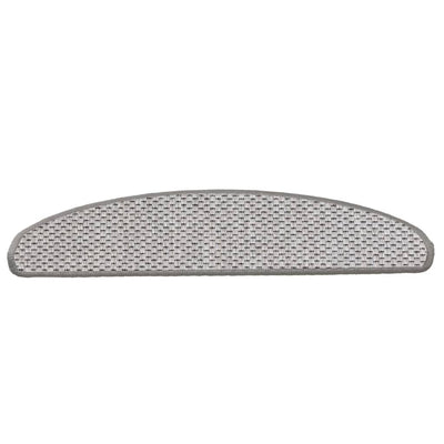 Treppenmatten Selbstklebend Sisal-Look 15 Stk. 65x21x4 Platina