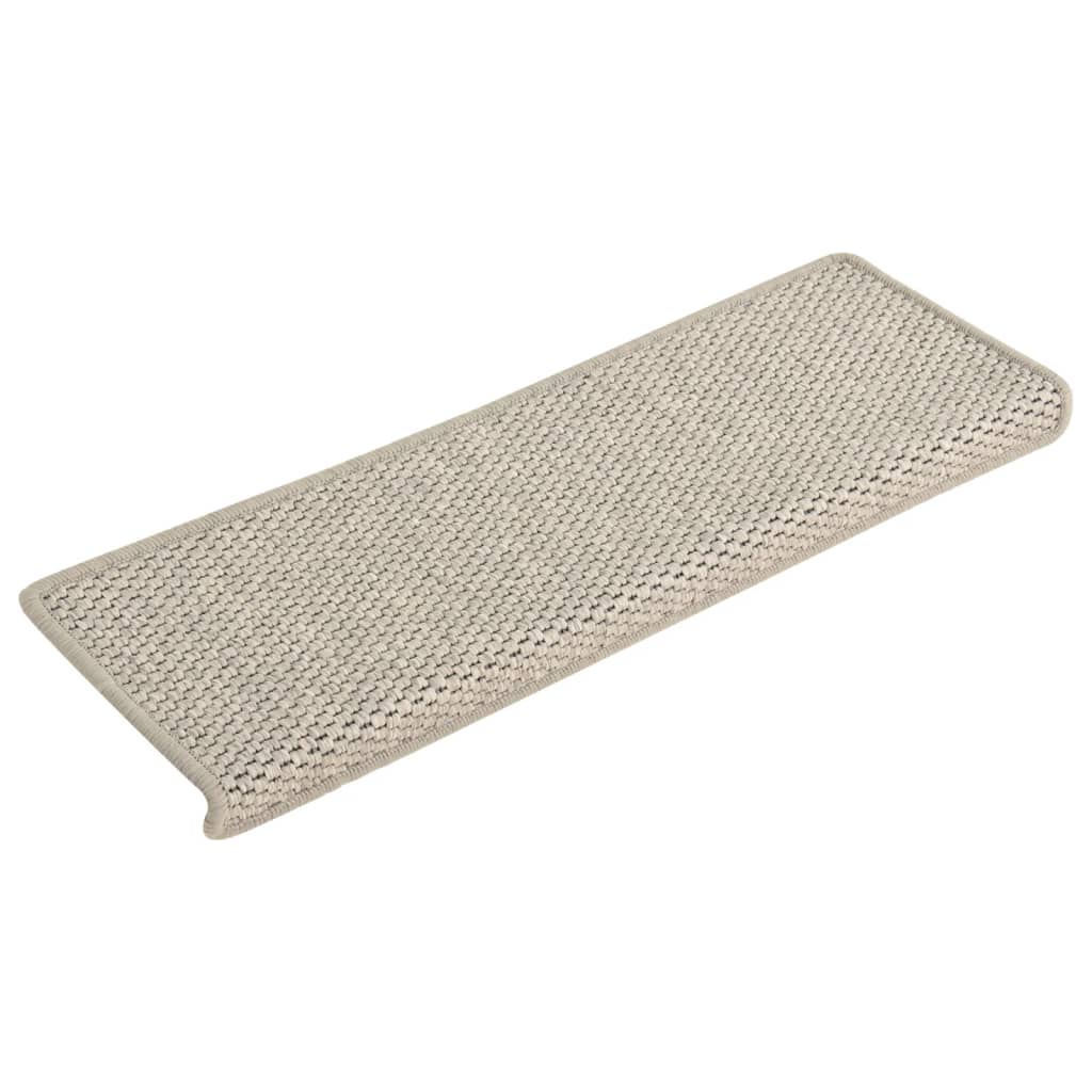 Treppenmatten Selbstklebend Sisal-Optik 15 Stk. 65x21x4 cm