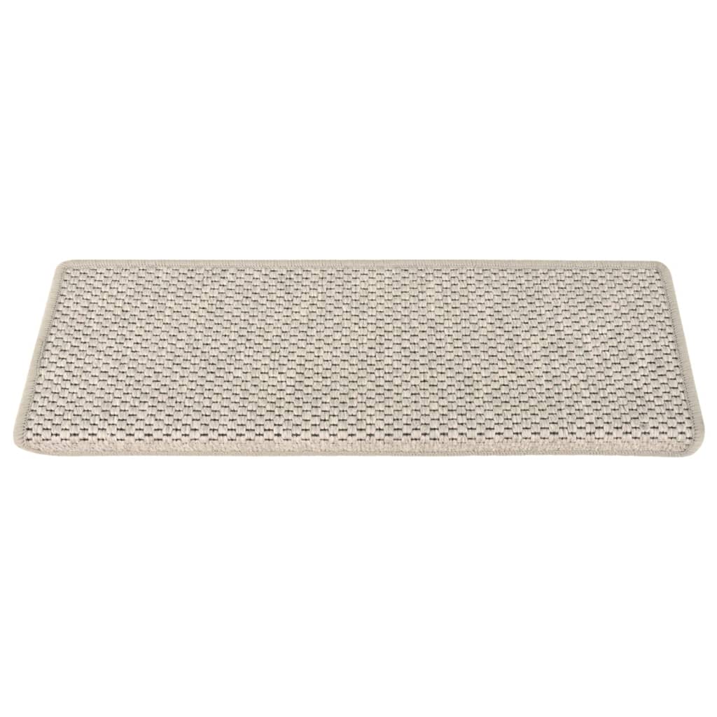 Treppenmatten Selbstklebend Sisal-Optik 15 Stk. 65x21x4 cm