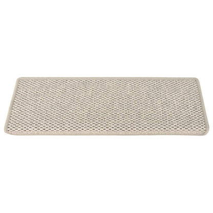 Treppenmatten Selbstklebend Sisal-Optik 15 Stk. 65x21x4 cm