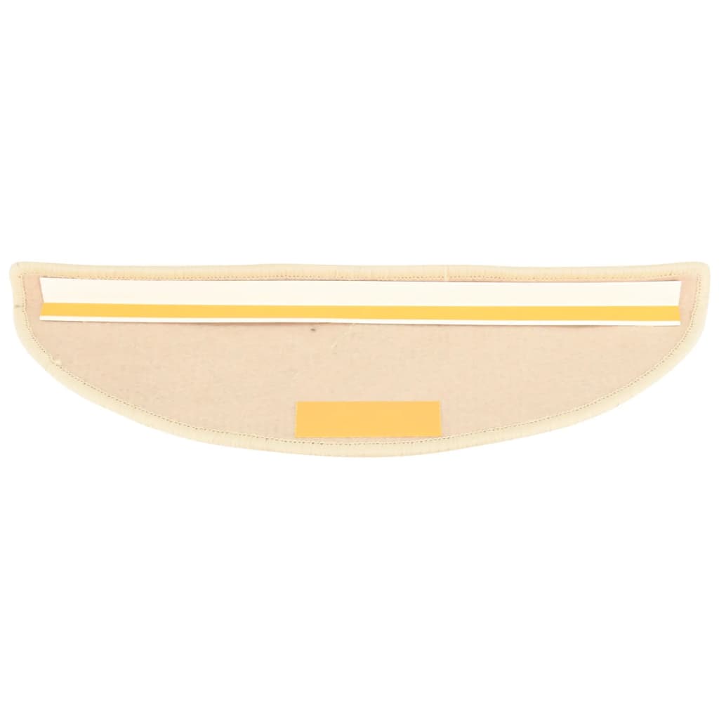 Selbstklebende Treppenmatten 15 Stk. 56x17x3 cm Hellbeige