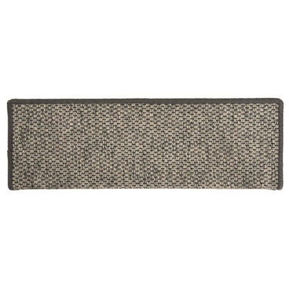 Stufenmatten Selbstklebend 15 Stk. Grau und Beige 65x21x4 cm