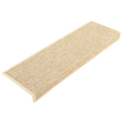 Stufenmatten Selbstklebend 15 Stk Sisal-Optik 65x21x4cm