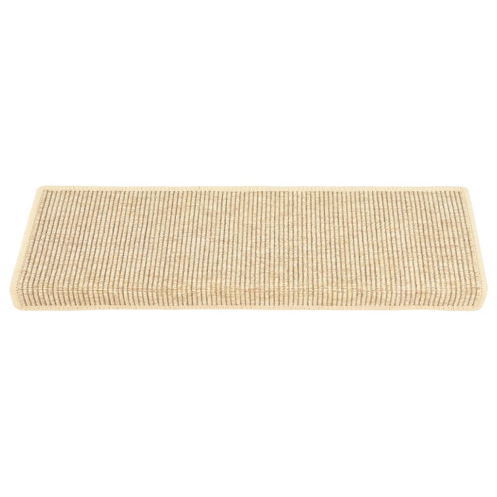 Stufenmatten Selbstklebend 15 Stk Sisal-Optik 65x21x4cm